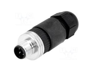 Złącze M12 wtyk PIN 5 męskie Micro-Change proste IP67 4A 1200710047