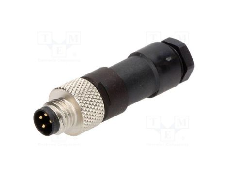 Złącze M8 męskie PIN 4 4A 60V IP67 Nano-Change proste wtyk 1200910010