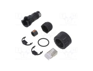 PIN 8 wtyk proste Wersja ekranowane 8p8c Kat 5e 1300570003