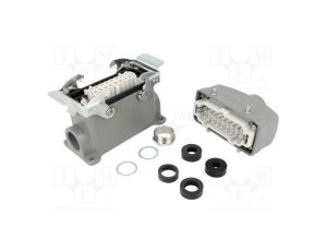 Złącze HDC męskie + żeńskie GWconnect PIN 16 16A 500V 16+PE 93603-0080