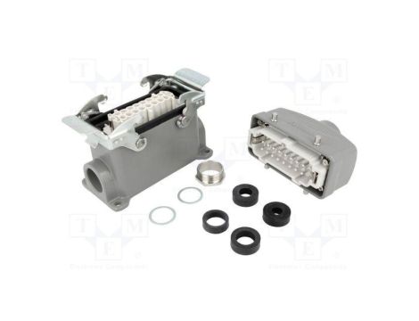 Złącze HDC męskie + żeńskie GWconnect PIN 16 16A 500V 16+PE 93603-0080