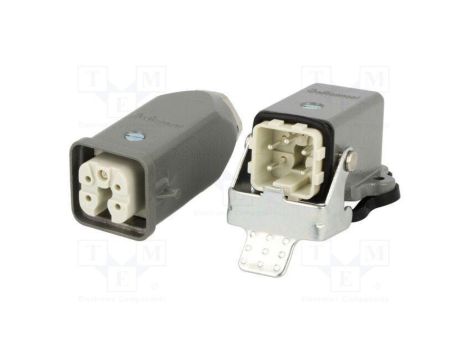Złącze HDC męskie + żeńskie GWconnect PIN 5 10A 400V 4+PE 93603-0030