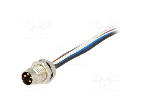 Złącze M8 męskie PIN 4 4A 60V IP67 Nano-Change proste 200mm 1200905078