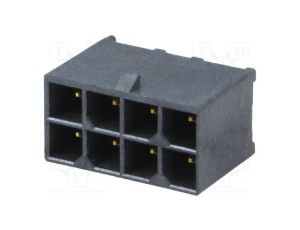 Złącze przewód-płytka gniazdo męskie PIN 8 Mega-Fit proste 172065-0208
