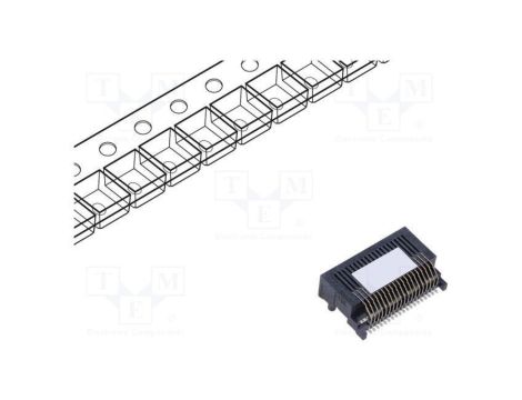 Złącze QSFP14 PIN 38 iPass pozioma SMT Pokrycie złocony 75586-0010
