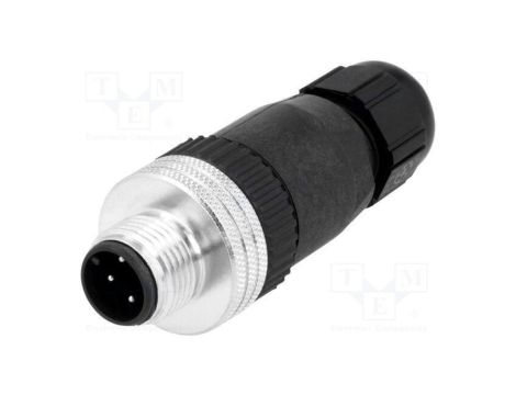 Złącze M12 wtyk PIN 4 męskie Micro-Change proste IP67 4A 1200710038