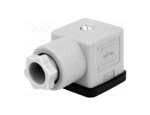 Złącze zaworowe wtyk format A 18mm żeńskie PIN 3 250V mPm 1210230229