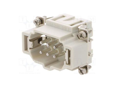 Złącze HDC wkładka stykowa męskie GWconnect PIN 6 16A 500V 93601-0206