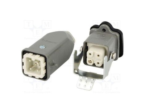 Złącze HDC męskie + żeńskie GWconnect PIN 4 10A 400V 3+PE 93603-0016
