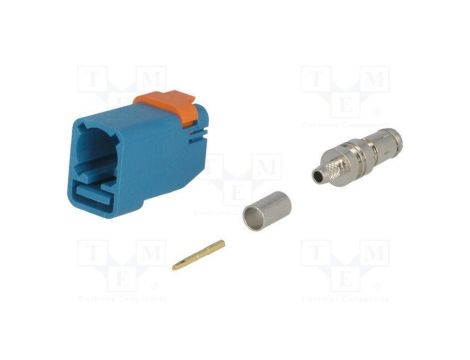 Złącze FAKRA wtyk żeńskie proste zaciskanie 73403-6270