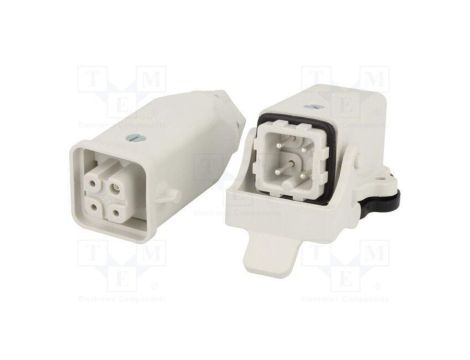 Złącze HDC męskie + żeńskie GWconnect PIN 4 10A 400V 3+PE 93603-0010
