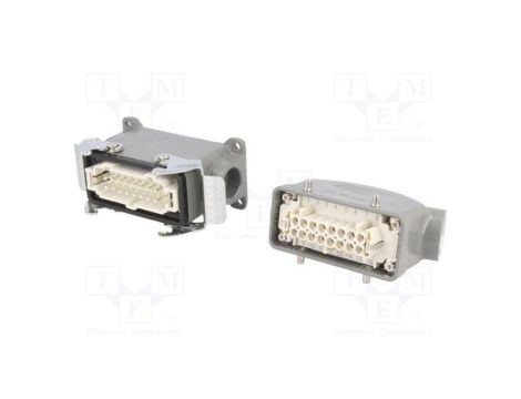 Złącze HDC męskie + żeńskie GWconnect PIN 16 16A 500V 16+PE 93603-0077