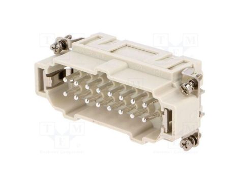 Złącze HDC wkładka stykowa męskie GWconnect PIN 16 16A 500V 93601-0261