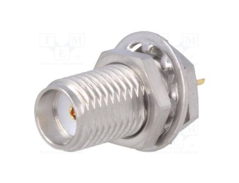 Złącze SMA gniazdo żeńskie proste 50 lutowanie złocony 73251-0242