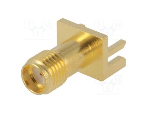 Złącze SMA gniazdo żeńskie krawędziowe proste 50 lutowanie 73251-0621