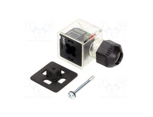 Złącze zaworowe wtyk format A 18mm żeńskie PIN 3 24V mPm 1212070358