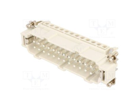 Złącze HDC wkładka stykowa męskie GWconnect PIN 24 16A 500V 93601-0307