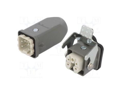 Złącze HDC męskie + żeńskie GWconnect PIN 5 10A 400V 4+PE 93603-0031