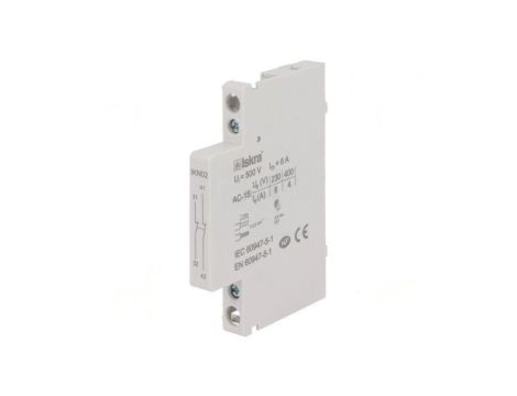 Styki pomocnicze Wypr zaciski śrubowe boczny Styki NC x2 6A 38.046.003