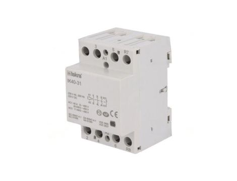 Stycznik 4-biegunowy instalacyjny 40A 230VAC,220VDC IK 30.045.086