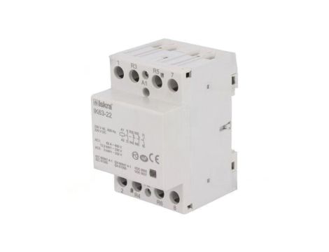 Stycznik 4-biegunowy instalacyjny 63A 230VAC,220VDC IK 30.045.235