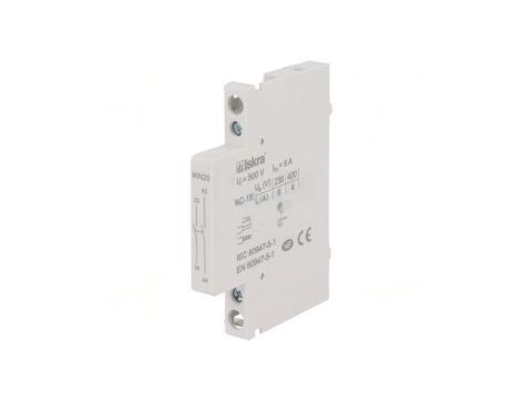 Styki pomocnicze Wypr zaciski śrubowe boczny Styki NO x2 6A 38.046.002