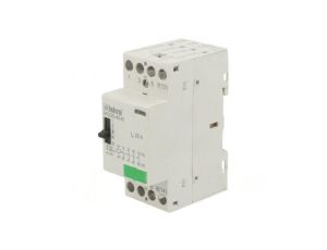 Stycznik 4-biegunowy instalacyjny 25A 24VAC,24VDC NO x4 30.046.510