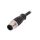 Złącze M12 wtyk męskie PIN: 4 proste kod D-Ethernet 4A 250V PXPPVC12FIM04DCL010PVC
