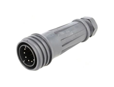 Złącze okrągłe wtyk męskie PIN: 10 10A 250V EXPlora niklowany EXP-0921/10/P