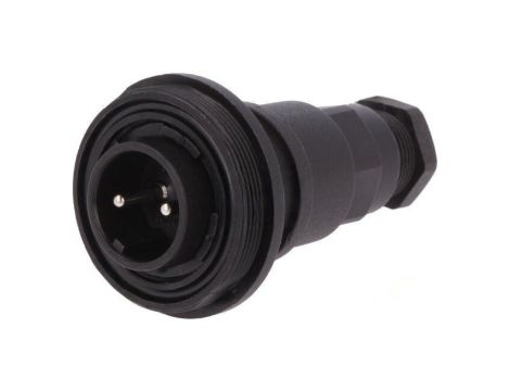 Złącze okrągłe wtyk męskie PIN: 2 12A 250V IP68 UL94V-0 68mm PX0737/P
