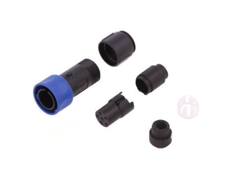 Złącze okrągłe wtyk żeńskie PIN: 6 bez styków Buccaneer 4000 PXP4010/06S/6570