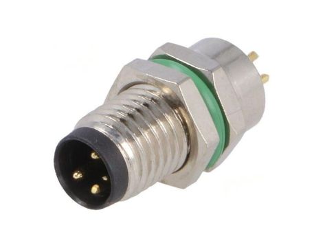 Złącze M8 męskie PIN: 4 30V IP67 proste gniazdo 3A PXMBNI08RPM04APC