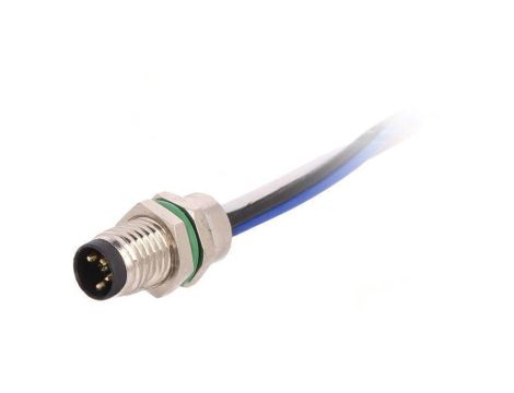 Złącze M8 męskie PIN: 4 30V IP67 proste gniazdo 3A 100mm PXMBNI08RPM04AFL001