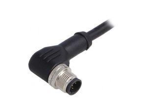 Złącze M12 wtyk męskie PIN: 5 kątowe kod B-Profibus 4A 60V PXPPVC12RAM05BCL010PVC