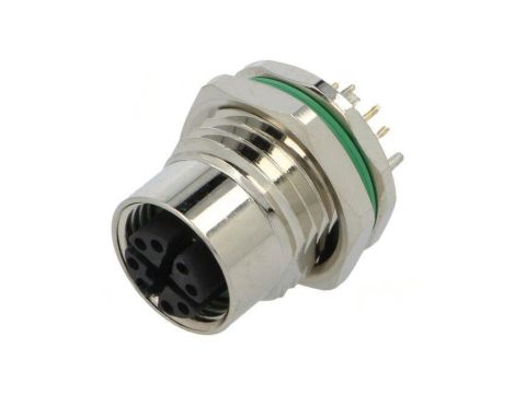 Złącze M12 gniazdo PIN: 8 żeńskie 48V proste IP67 THT 0,5A PXMBNI12RPF08XPCM16
