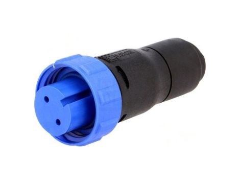 Złącze okrągłe wtyk żeńskie PIN: 2 250V bez styków IP68 PX0410/02S/4550