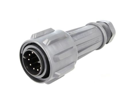 Złącze okrągłe wtyk męskie PIN: 10 10A 250V EXPlora niklowany EXP-0911/10/P