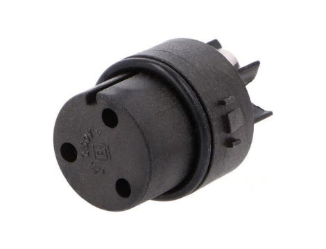 Złącze okrągłe żeńskie PIN: 3 10A 250V Mini Buccaneer proste SA3229