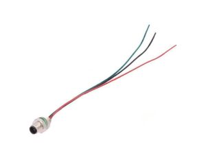 Złącze M5 gniazdo męskie przewody na panel,nakrętka od tyłu PXMBNI05FPM03AFL001