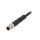 Złącze M5 wtyk męskie przewody PIN: 3 1A proste IP67 60V 1m PXPPVC05FIM03ACL010PVC
