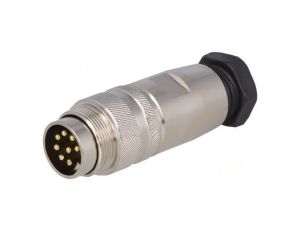 Złącze M16 wtyk męskie PIN: 8 5A 60V lutowanie na przewód PXMBNI16FIM08ASC