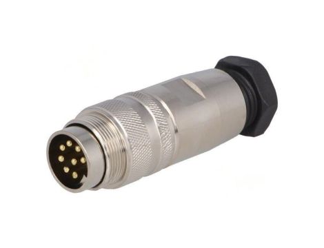 Złącze M16 wtyk męskie PIN: 8 5A 60V lutowanie na przewód PXMBNI16FIM08ASC