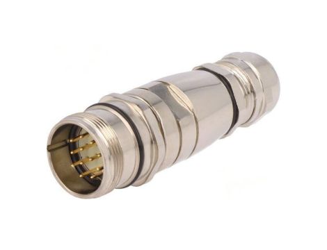 Złącze M23 wtyk PIN: 12 męskie lutowanie na przewód proste PXMBNI23FIM12ASC