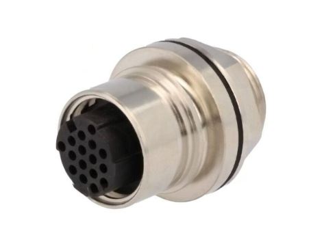 Złącze okrągłe gniazdo żeńskie PIN: 16 3A 60V bez styków PXM6012/16S/CR