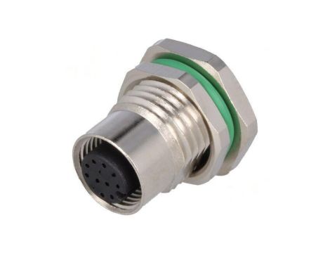 Złącze M12 gniazdo PIN: 12 żeńskie 30V proste IP67 THT 1,5A PXMBNI12RPF12APCM16