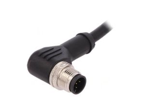 Złącze M12 wtyk męskie PIN: 5 kątowe 4A 60V IP67 przewody PXPPVC12RAM05ACL010PVC