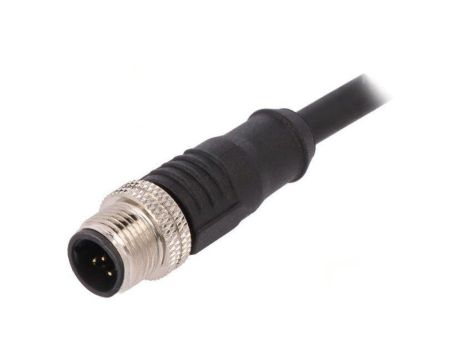 Złącze M12 wtyk męskie PIN: 5 proste kod B-Profibus 4A 60V PXPTPU12FIM05BCL010PUR