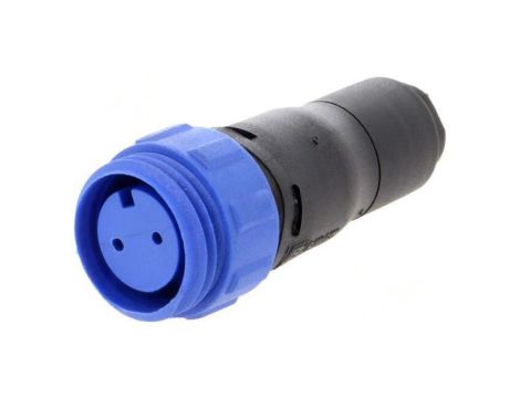 Złącze okrągłe wtyk żeńskie PIN: 2 250V bez styków IP68 PX0411/02S/4550