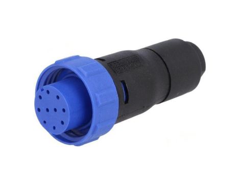 Złącze okrągłe wtyk żeńskie PIN: 10 50V bez styków IP68 PX0410/10S/6065