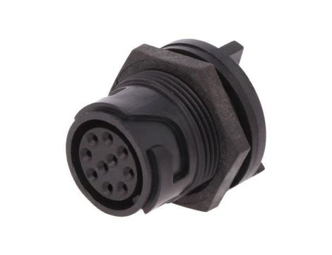 Złącze okrągłe gniazdo żeńskie PIN: 10 bez styków UL94V-0 PXP4013/10S